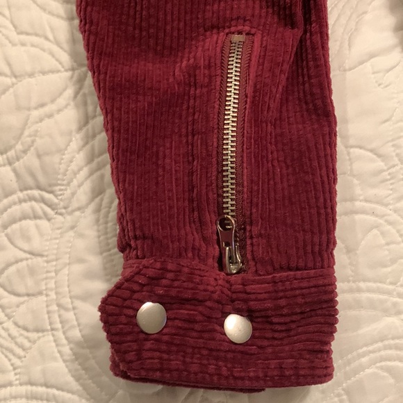 Free People Maroon Corduroy Jacket - Picture 4 of 14